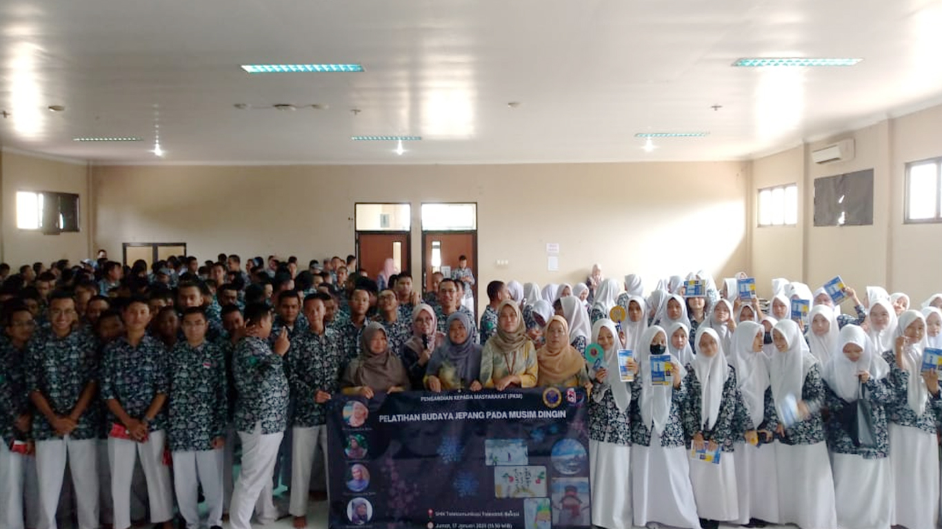 PKM "Pengenalan Budaya Musim Dingin di Jepang" di SMK Telekomunikasi Telesandi Bekasi
